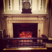 Coal fire at the Travellers Club